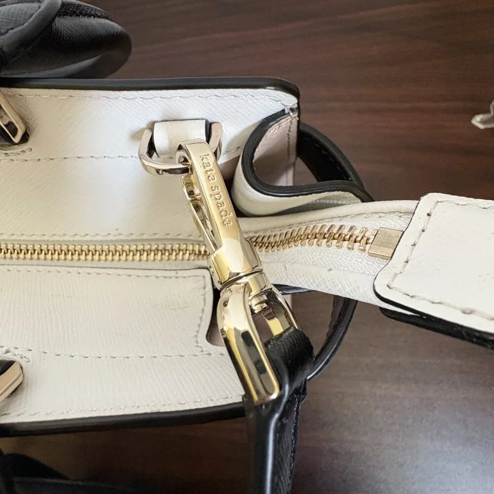 Kate Spade New York Staci Medium Saffiano Leather Satchel/Crossbody Purse Wallet